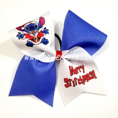 Merry Stitchmas Christmas Bow