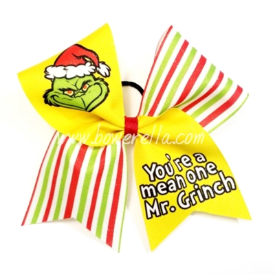 You're A Mean One Mr. Grinch Christmas Bow
