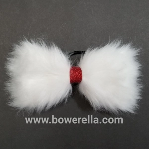 Faux Fur Christmas Bow