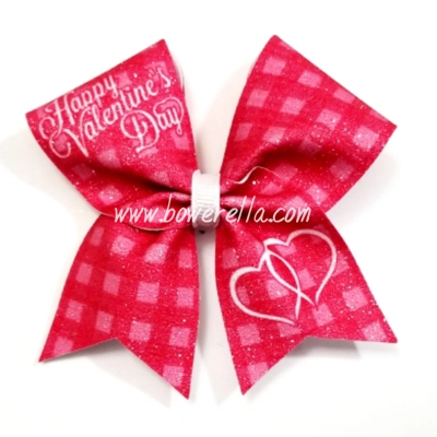 Happy Valentine's Day Cheer Bow