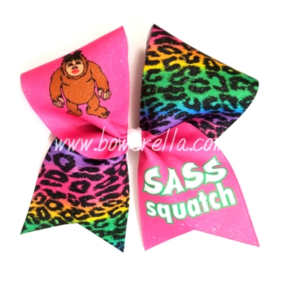 Sass Squatch Cheer Bow
