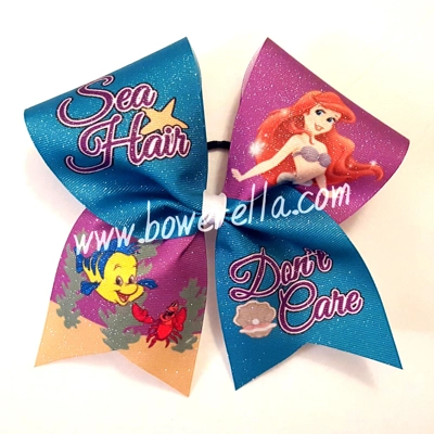Sea Hair Don't Care Cheer Bow