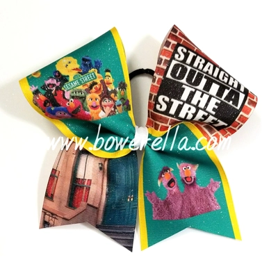 Straight Outta The Street Cheer Bow