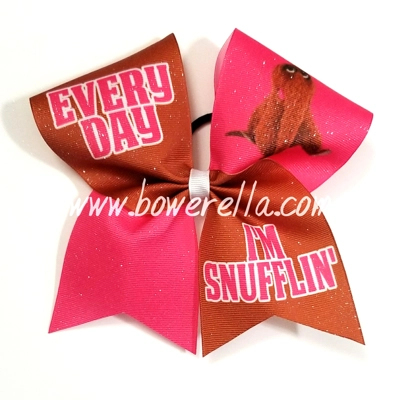 Every Day I'm Snufflin' Cheer Bow