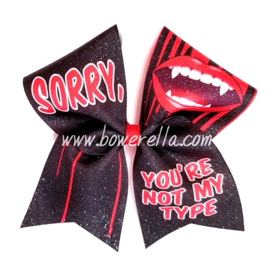 Sorry You're Not My Type Halloween Bow