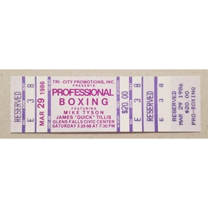 0BOX - Mike Tyson v James Tillis Cancelled Fight Ticket (1..