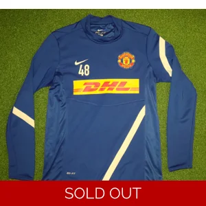 Manchester United 2013-14 PLAYER WORN Training Jumper - KEANE - Large