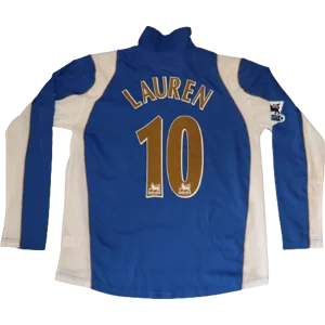 Portsmouth 2006-07 Match Worn Home Shirt - LAUREN - Large (fc2a)