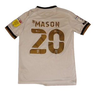 MK Dons 2020-21 Match Worn Home Shirt - MASON - Medium (fc2a)