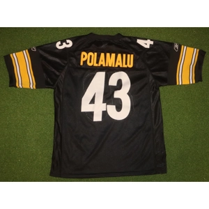 NFL Pittsburgh Steelers 2003-11 Home Jersey - POLAMALU - Large