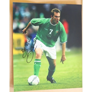 0PSF - Jason McAteer (Ireland) Hand Signed Action Photo (SH8)