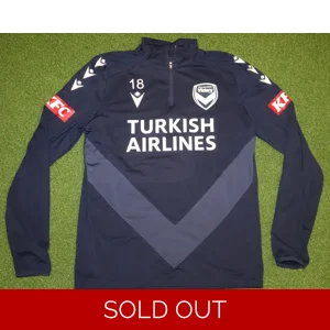 Melbourne Victory 2025-26 PLAYER WORN 1/4 Zip Top - LINO - Medium