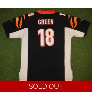 NFL Cincinatti Bengals 2012-16 Home Jersey - GREEN - XS