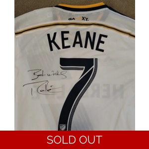 LA Galaxy 2015 Match Worn Home Shirt - KEANE - Medium (SH4)