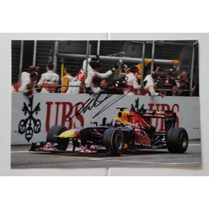 0F1S Mark Webber Signed Photo (FC2)