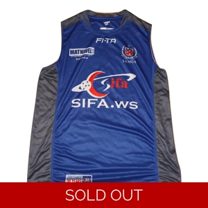 Samoa Rugby League PLAYER ISSUE Training Singlet 2016 - XL (e5)