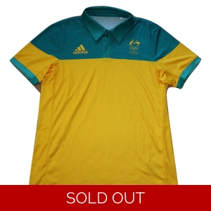 Australian 2016 Olympic Team Issue Polo Shirt - Medium (f4)