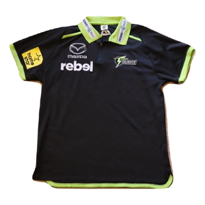 Sydney Thunder WBBL PLAYER ISSUE Polo Shirt - Medium (SH7)