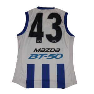 North Melbourne Kangaroos 2012 Match Worn Jersey - GIBSON - Medium (bc1R2b)x