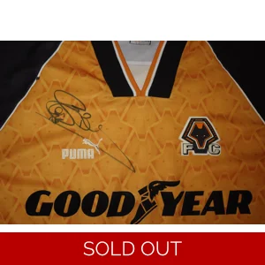 Wolverhampton Wanderers Wolves STEVE BULL signed 1996-97 Home Shirt - Large (fc2a)