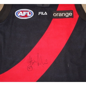 Essendon Bombers 2001 Signed Home Jersey - ALESSIO - Y10 (bc1R4a)x