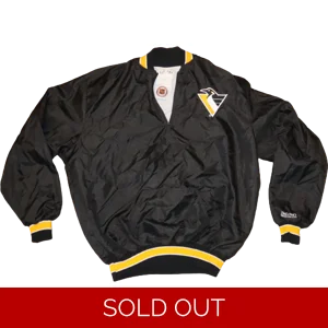 NHL Pittsburgh Penguins Vintage DeLong 1/4 Zip Jacket -XL (bx1a)