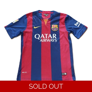 Barcelona 2014-15 Home Shirt - Small (c1)