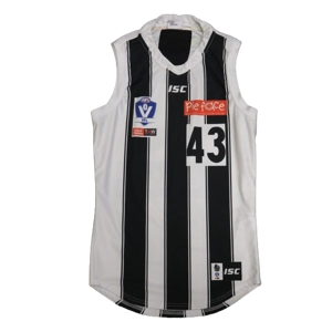 Collingwood Magpies VFL 2020 MATCH WORN Anton Tohill Home Jersey - Large