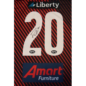 Essendon Bombers 2022 Match Worn Signed Warm-Up Shirt - WRIGHT - XL (bc1R4a)x