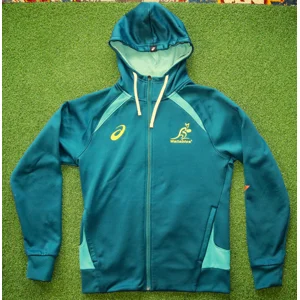 Australia Wallabies Rugby Union Player Issue Full Zip Hoodie - Small