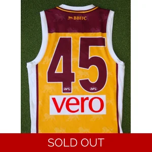 Brisbane Lions 2018 Match Prepared Clash Jersey - FROST - Medium (z4)x