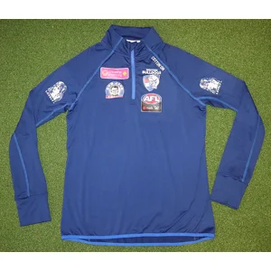 Western Bulldogs AFLW 2018 PLAYER ISSUE 1/4 Zip Training Top - Large (L14)