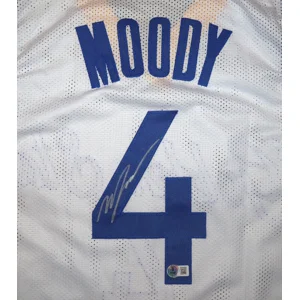 0BKT - Moses Moody Hand Signed Golden State Warriors Jersey + COA