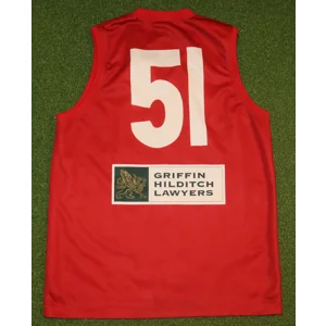 North Adelaide Roosters SANFL 2006-09 Match Worn Home Jersey - XL