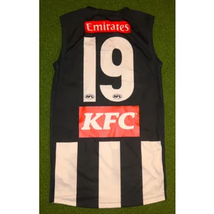Collingwood Magpies 2022 MATCH PREPARED Home Jersey - DRAPER - Medium