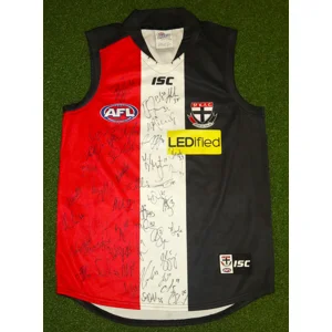 St Kilda Saints 2014 Fully Signed Home Jersey- Large