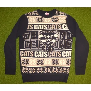 Geelong Cats Christmas Jumper - Medium