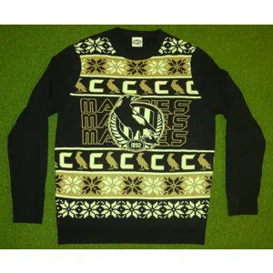 Collingwood Magpies Christmas Jumper - XL