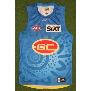 Gold Coast Suns 2024 Player Worn Training Jersey - ELLIS - Small