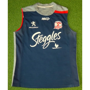Sydney Roosters 2016 PLAYER WORN Training Singlet - Large