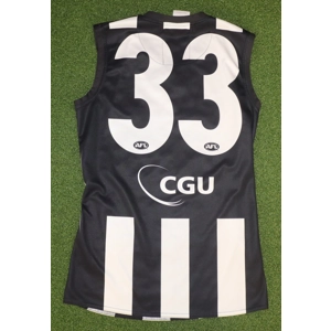 Collingwood Magpies 2011 Match Prepared Home Jersey - DICK - Medium