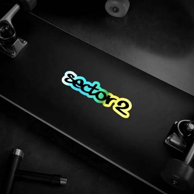 SECTOR 2 Holographic Die-cut Stickers SECTOR 2 Holographic Die-cut Stickers