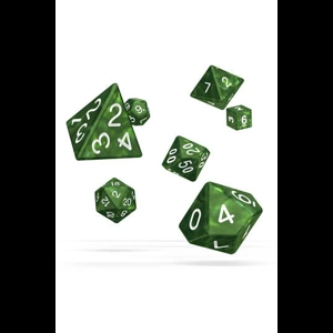 Oakie Doakie Dice RPG Set Marble - Green (7)