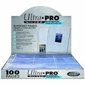 Ultra Pro 9 pocket pages box of 100 silver series