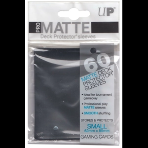 Ultra Pro Matte Small Trading Card Sleeves Deck Protectors 60 Pack Black