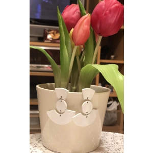 Lola earrings - white