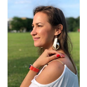 Allie bracelet - orange-blue