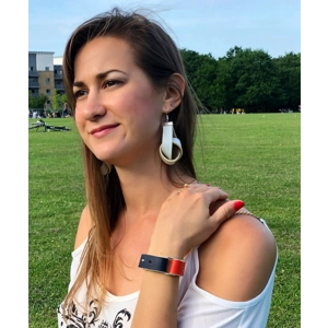 Allie bracelet - orange-blue