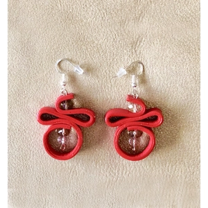 Tiffany earrings - red