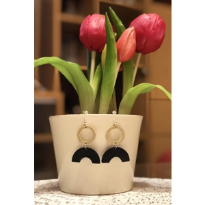 Sydney earrings - black-gold